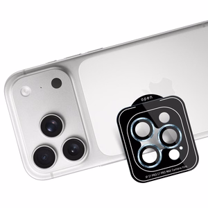 3mk Lens Protection Pro закалённое стекло для iPhone 17 Pro / 17 Pro Max - светло-синее