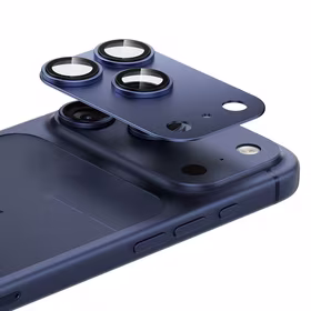 Benks rūdītais stikls Glass Warrior metāla integrēts lēcas aizsargs (C069) Iphone 17 Pro (3 lēcas) zils