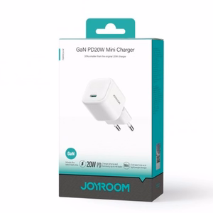 Lādētājs Joyroom TCG08 balts GaN (USB-C / 20W)