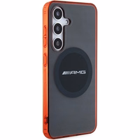 AMG caurspīdīgs divkrāsu MagSafe apvalks Samsung Galaxy S24 - melns