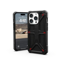 UAG Monarch viedtālruņa apvalks iPhone 15 Pro - melns kevlar
