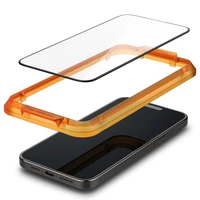 Spigen ALM Glass FC rūdītais stikls iPhone 15 Pro - melns 2 gab.