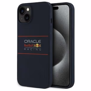 RED BULL case for iPhone 16 Pro compatible with MagSafe RBHMP16L24SIHSRV (Silicone Horizontal Centered Logo) navy