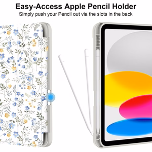 Tech-Protect SC Pen apvalks iPad 10.9" 2022 (10. gen.) / 11" 2025 (11. gen.) - margrietiņas ar lapām