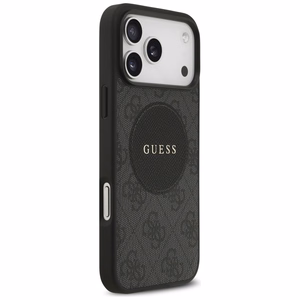 Guess 4G Circle Classic Logo MagSafe чехол для iPhone 17 Pro Max - чёрный