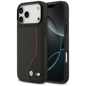 BMW M Carbon Line & Logo Magnētiskais viedtālruņa apvalks iPhone 17 Pro Max - sarkans