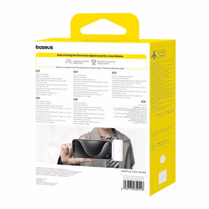 Повербанк Baseus Compact 5000mAh, 20W, USB-C (белый)