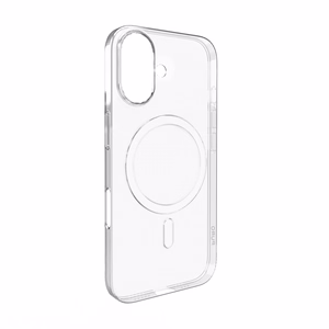 Puro 03 Mag magnētiskais silikona viedtālruņa apvalks iPhone 16 - caurspīdīgs