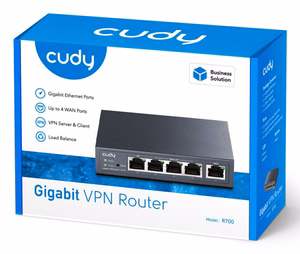Cudy гигабитный Multi-WAN VPN роутер Fast Ethernet Gigabit Ethernet серый