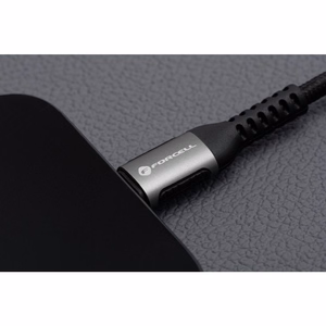 FORCELL F-ENERGY C257 kabelis USB A uz Lightning 2,4A 12W Cafule 2 m melns