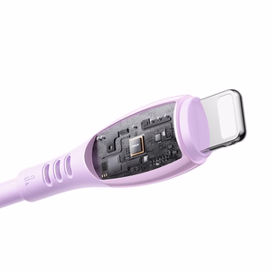 Joyroom S-A59 Vibrant Series 3A USB-A - Lightning kabelis 1.2m - violets