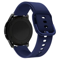 Silikona siksniņa TYS Samsung Galaxy Watch 40 / 41 / 42 / 43 / 44 mm - tumši zils