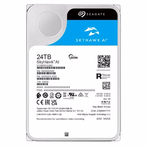 Seagate SkyHawk AI 3.5" 24 TB Serial ATA III cietais disks