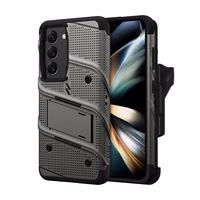 ZIZO BOLT Series - Armoured maciņš Samsung Galaxy S23 with 9H glass screen + turētājs with statīvs (Grey)