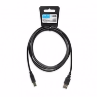 iBox IKU2D USB cable 1.8 m USB 2.0 USB A USB B melns