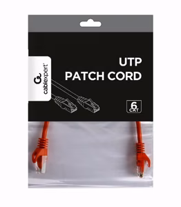 Gembird CAT6 UTP tīkla kabelis 0.25m sarkans