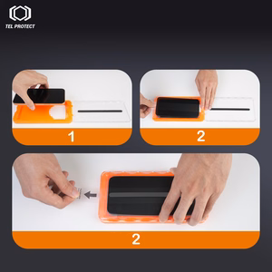 Tel Protect Dust-Free Easy Fit HD Titan rūdīts stikls priekš Iphone 16 Pro/17 melns