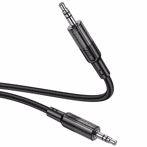 AUX kabelis Jack 3,5 mm uz Jack 3,5 mm Hoco 1,2 m UPA27 melns