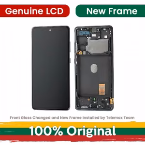 LCD ekrāns saderīgs ar Samsung G780/G781 S20 FE ar rāmi tumši zils (Atjaunots: Telemax)