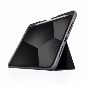 STM Dux Plus izturīgs atverams vāciņš ierīcei iPad Pro 11" M5 (2025) / M4 (2024), melns