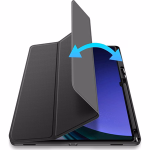 DUX DUCIS TOBY vāciņš ar zīmuļa turētāju SAMSUNG Tab S10 Ultra/S9 Ultra/S8 Ultra melns