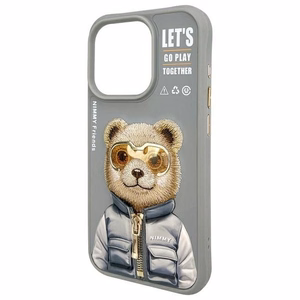 Nimmy Cool&Cute 2.0 viedtālruņa apvalks iPhone 15 Pro - pelēks