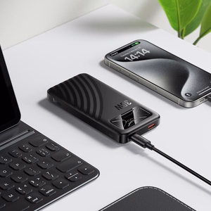 Ārējais akumulators Hoco Q42, 10000 mAh, QC PD, 30 W, 3 A, melns