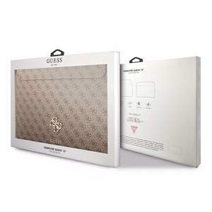Guess portatīvais maciņš GUCS13G4GFBR 13" brūns ar lielu logotipu