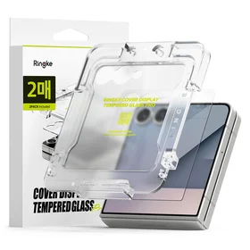 Ringke Cover Display Easy Slide rūdītais stikls 2 komplekts Samsung Galaxy Z Flip 7 - caurspīdīgs