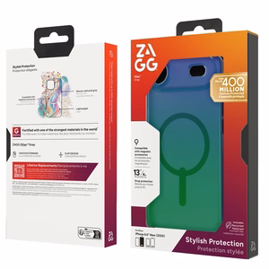 ZAGG case MILAN SNAP compatible with MagSafe for IPHONE 17 Air raven feather