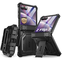 Supcase IBLSN Armorbox viedtālruņa apvalks Samsung Galaxy Z Flip 7 - melns