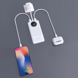 Portatīvais lādētājs Dudao K12 10000mAh PD22.5W USB-A, USB-C - melna