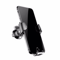 Baseus gravitācijas turētājs automašīnai, stiprināms pie restēm (melns)