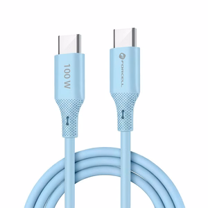 Kabelis FORCELL F-ENERGY C341 USB A uz Micro USB QC3.0 2,4A 18W Silikons 1 m zils (m)