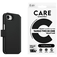 CARE by PanzerGlass Feature Tango 2in1 Portfeļa tipa apvalks priekš iPhone 16e - melns