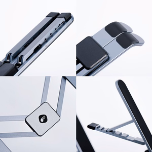 Настольная подставка для ноутбука/планшета складная Forcell F-Grip Fold Stand H Pro серая