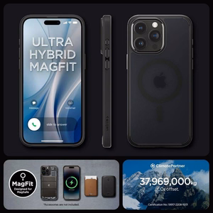Spigen Ultra Hybrid Mag apvalks ar MagSafe iPhone 16 Pro - melns