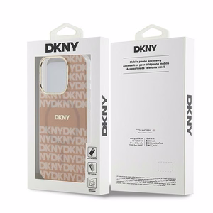 DKNY IML Mono un svītras Magnētiskais viedtālruņa apvalks iPhone 15 Pro - rozā