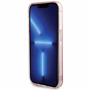 Karl Lagerfeld Monogram Choupette maciņš iPhone 15 Pro, rozā