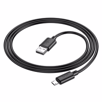 Kabelis USB A uz Micro USB Hoco 2,4A 1 m X88 melns
