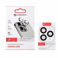 Forcell Premium Kameras lēcas grūdētā stikla aizsargs - domāts iPhone 17 Pro / 17 Pro Max oranžs aizsargs