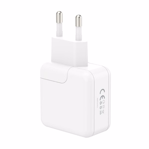 Sienas lādētājs MX BURST GaN PD 35W, 2xUSB-C + C/C PD kabelis 65W balts