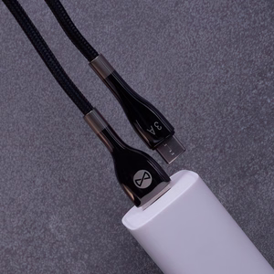 Forever Sleek kabelis USB - USB-C 1,0 m 3A melns