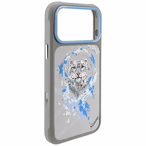 Nimmy Pantera Magnētiskais viedtālruņa apvalks iPhone 17 Pro - gaiši pelēks