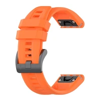 Silikona siksniņa GARMIN FENIX 3 / 3HR / 5X / 6X / 6X Pro / 7X / 7X Pro oranža (8)