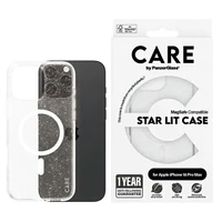 CARE by PanzerGlass Flagship Star Lit viedtālruņa apvalks iPhone 16 Pro Max 6.9" balts Magnētiskais 1344