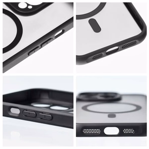 FULL MATTE MAG COVER viedtālruņa apvalks saderīgs ar MagSafe iPhone 16E (SE 4 2025) melna