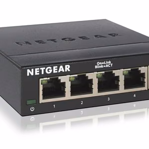 Netgear GS305 – nepārvaldāms 2. slāņa gigabitu Ethernet komutators, melns