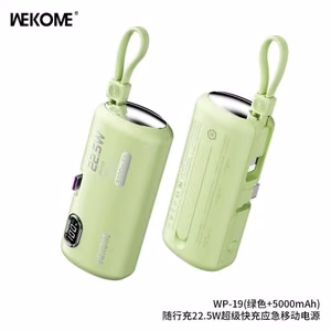 Внешний аккумулятор WK Design "WP-19 Companion" зелёный 5000mAh (22.5W)