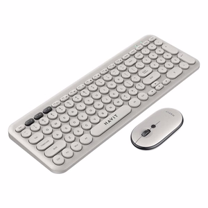 Havit KB254GCM bezvadu 2-in-1 spēļu komplekts tastatūra + pele (pelēka) (QWERTY)